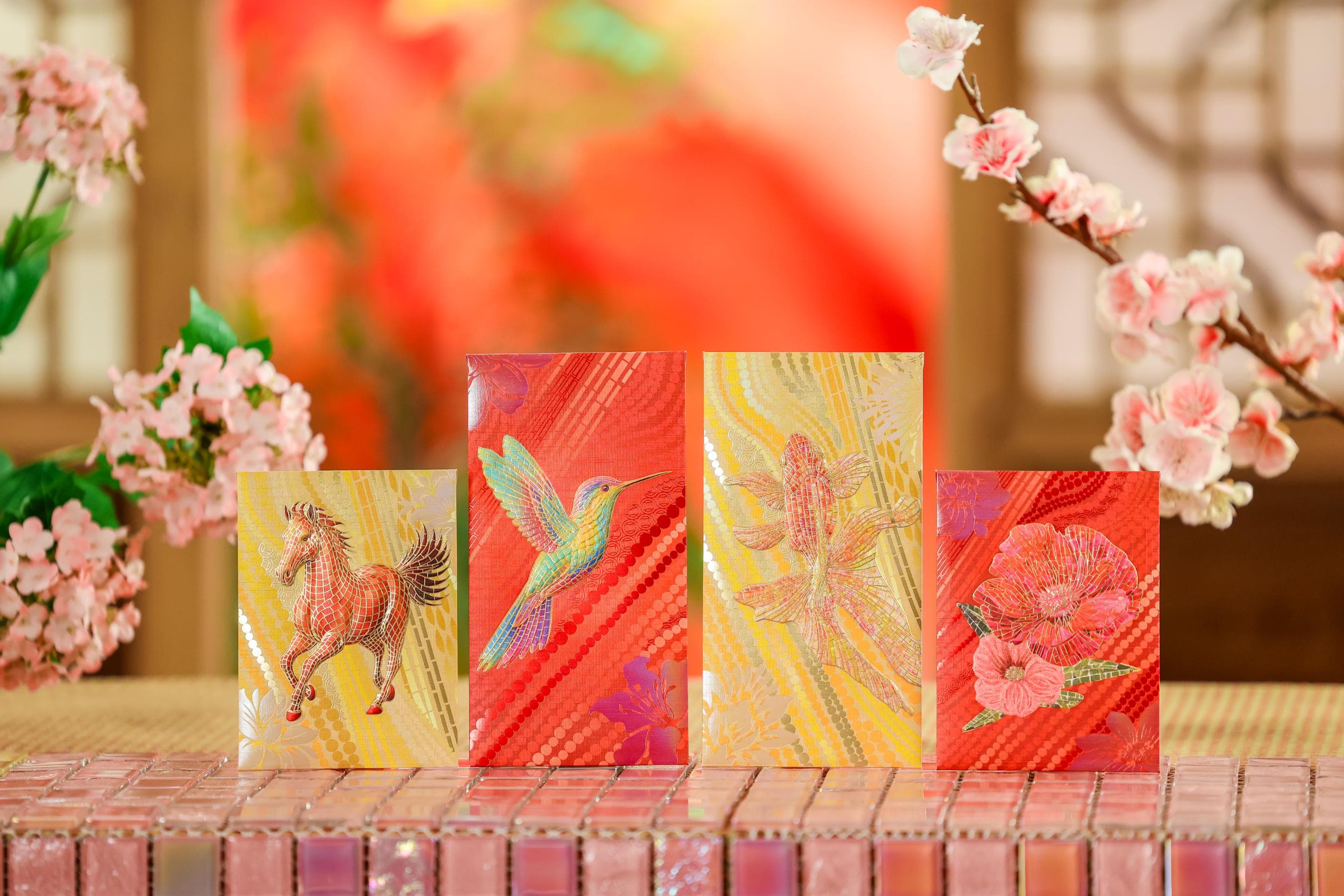 東港城 x 卓爾廣場 x life@KCC 「千格玲瓏」限量版精緻利是封 馬賽克藝術拼貼吉祥圖案　匠心工藝滿載新春祝福