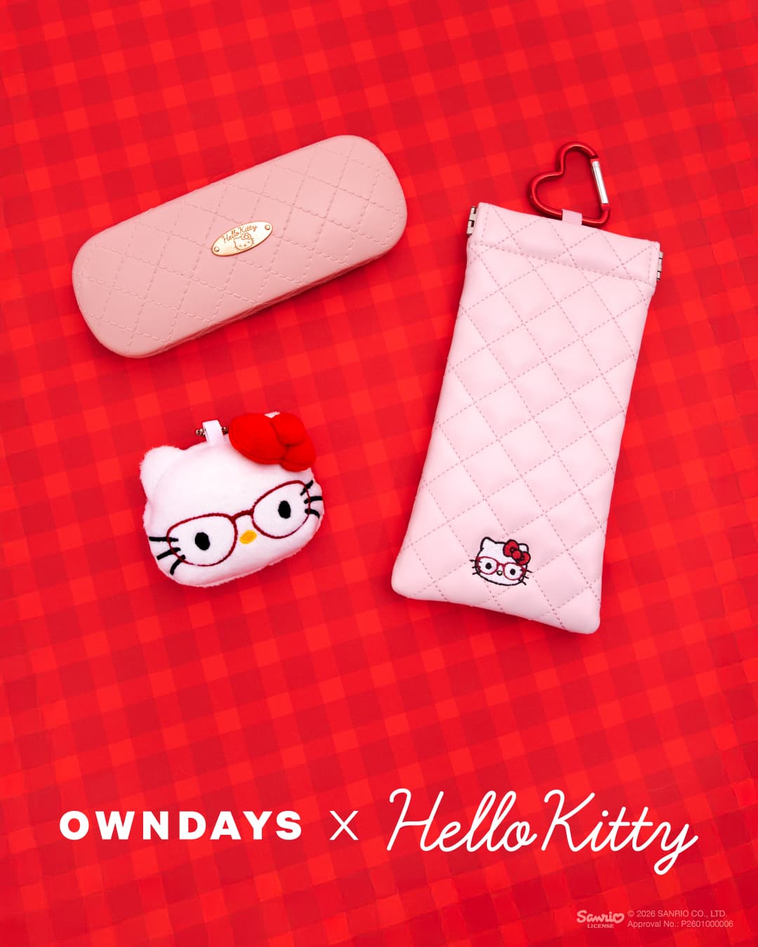 OWNDAYS × Hello Kitty 聯名眼鏡系列 1月16日登陸香港