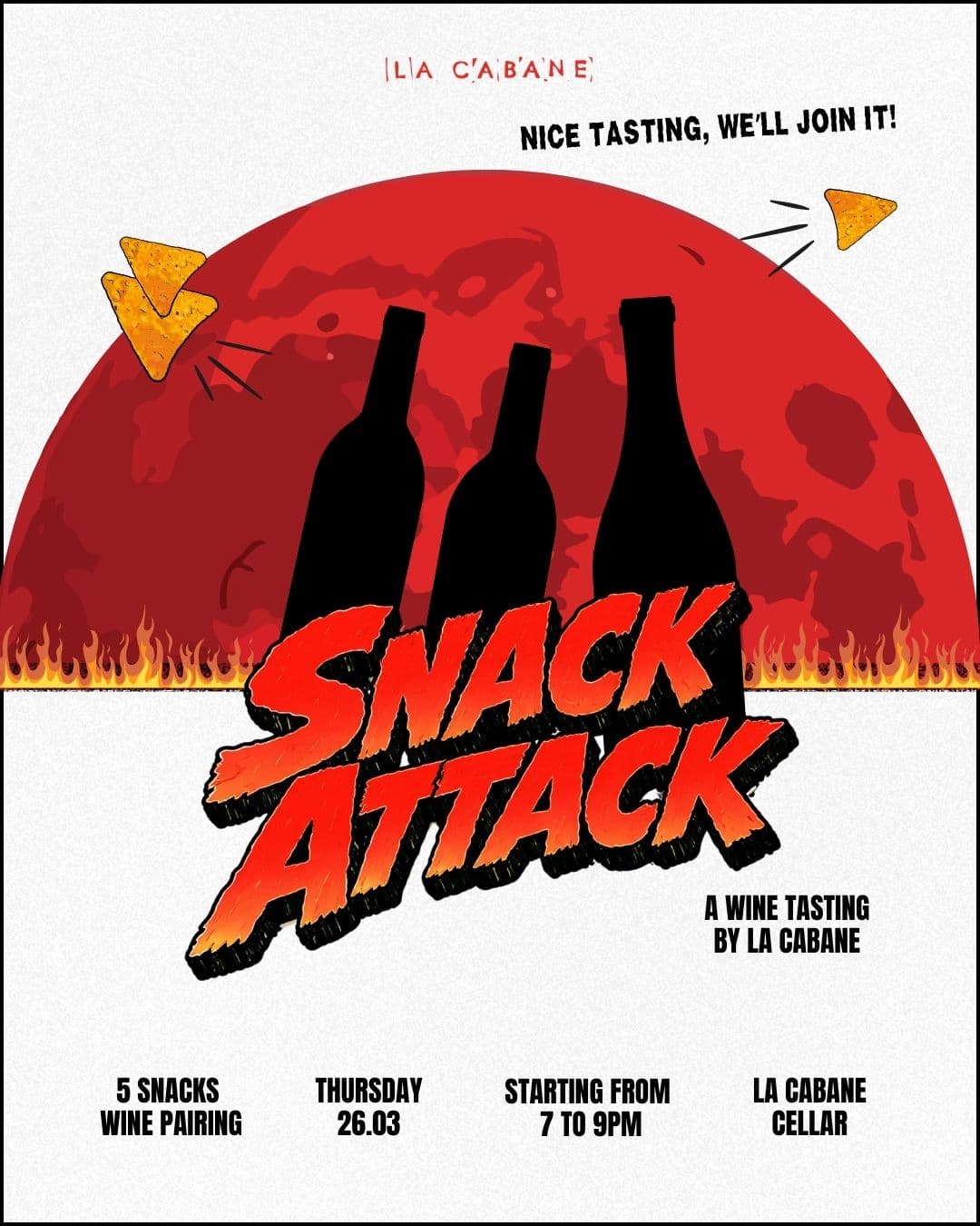 Snack Attack: Wine & Snack Tasting 26.03.2026