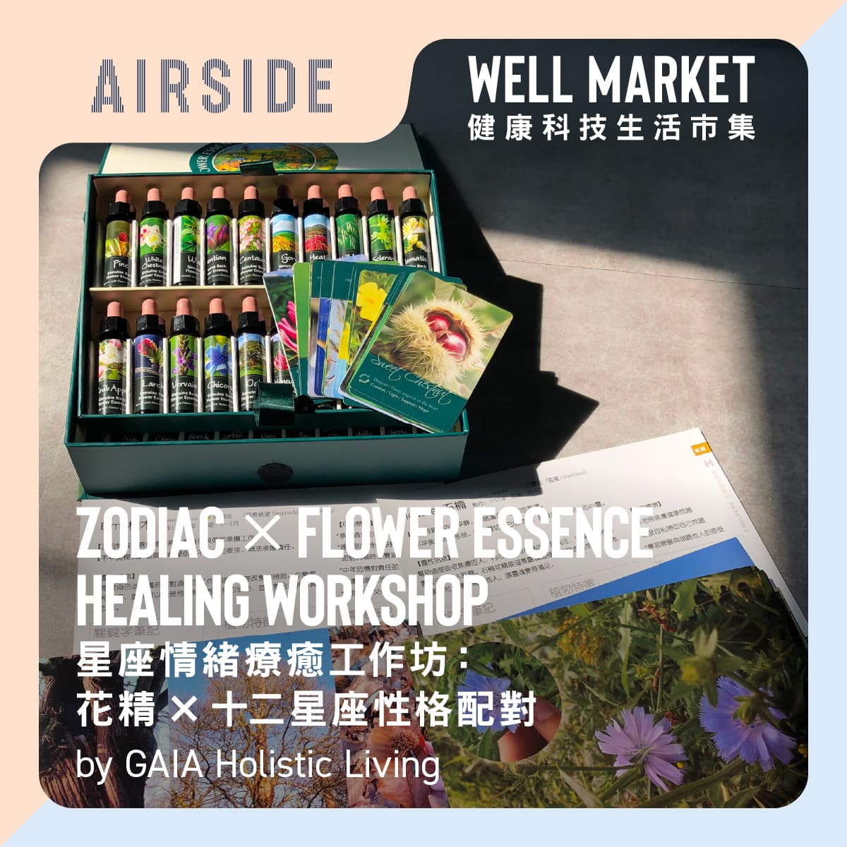 健康科技生活市集｜GAIA Holistic Living 星座情緒療癒工作坊：花精 × 十二星座性格配對