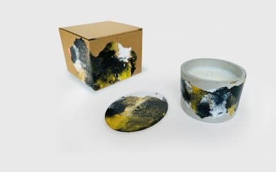 混凝土 x 流體藝術 香薰蠟燭工作坊 3