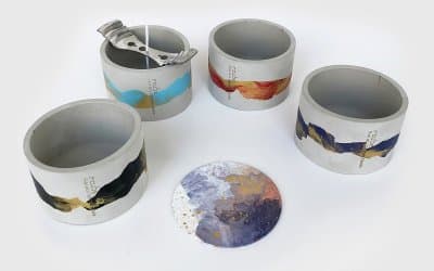 混凝土 x 流體藝術 香薰蠟燭工作坊 5