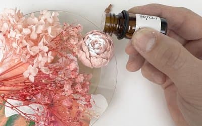 Fluid art x Aroma stone x Flower Wall Art Workshop 4
