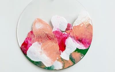 Fluid art x Aroma stone x Flower Wall Art Workshop 5