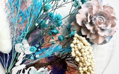 Fluid art x Aroma stone x Flower Wall Art Workshop 8