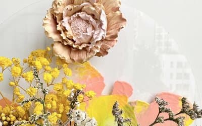 Fluid art x Aroma stone x Flower Wall Art Workshop 9