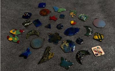 Vitreous Enamel Copper Charms 2