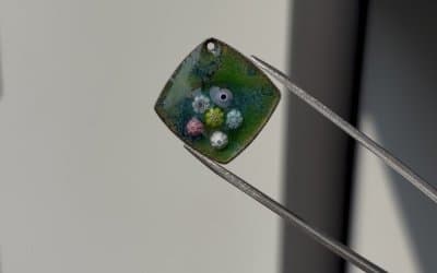 Vitreous Enamel Copper Charms 3