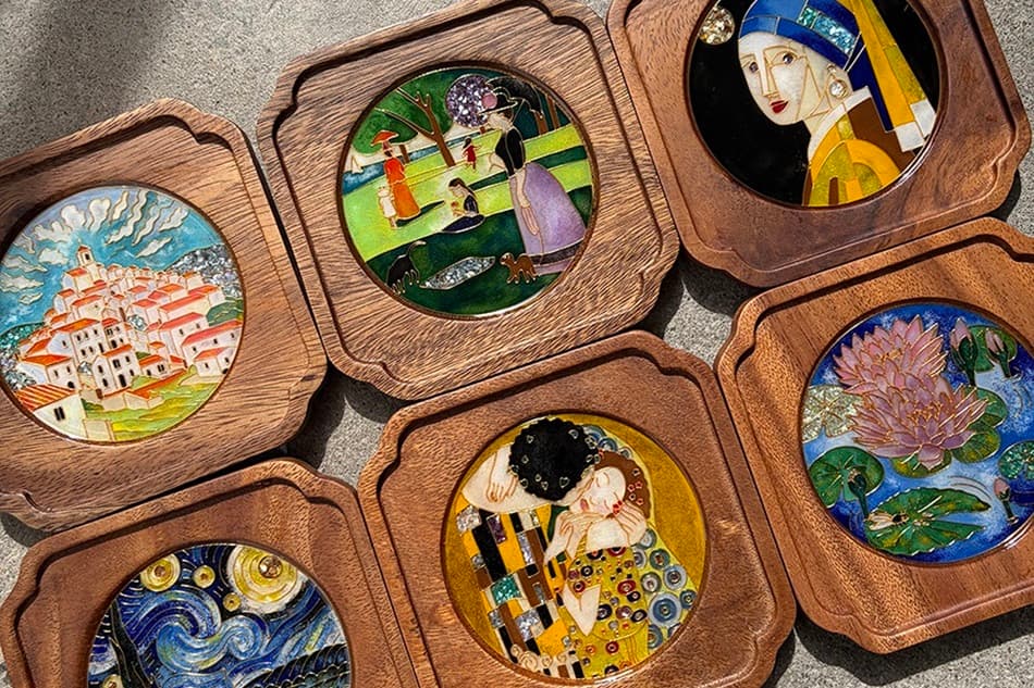 Gleam Fusion: Cloisonné & Raden Coaster Workshop (Legendary Artwork Pattern)